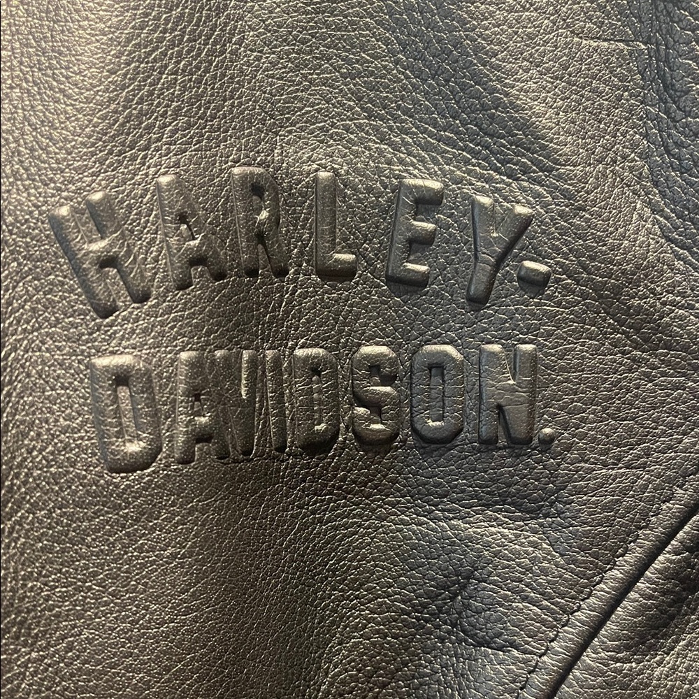 Harley-Davidson Black Leather Riding Jacket Large NWT 3 - Picture 3 of 16